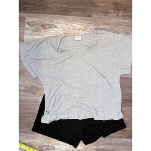 Soma short pajama set in gray and black size small
